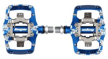 Par de pedales automaticos hope union tc clip azul