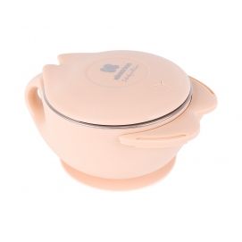 Cuenco de acero inoxidable con doble pared Cat Rosa