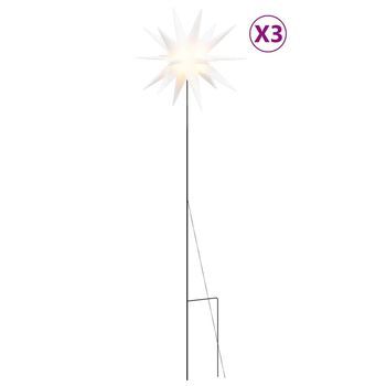 Lámpara De Navidad Led Plegable 3 Unidades Blanco 35 Cm Vidaxl