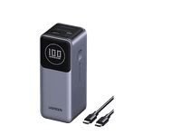 bateria externa - ugreen ugr35526b universal 12000 mah 100w usb-c y usb-a recarga rapida gris