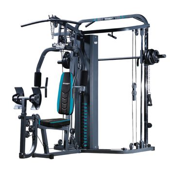 BEHUMAX - Máquina multifunción Multigym 650 PRO estación de musculación con 13 funciones y prensa de piernas para gimnasio en casa