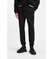 hugo para hombre 50489617 pantalon straight fit negro xxl casual algodon