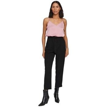 Vila Pantalones Noos Pants Kaya 7/8 - Black para mujer