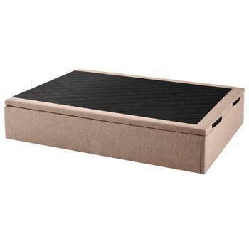 Canapé Abatible Tapizado Tokio Transpirable Altura 34 Cm - Arena - 135x190 Cm