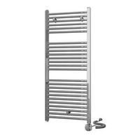 kibath secatoallas radiador electrico de 120 cm x 50 cm acabado cromo brillo fabricado en acero