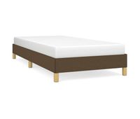 estructura de cama de tela marron 90x200 cm