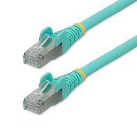 cable ethernet startech cat6a 1m sftp rj-45 lszh aqua poe 100w snagless
