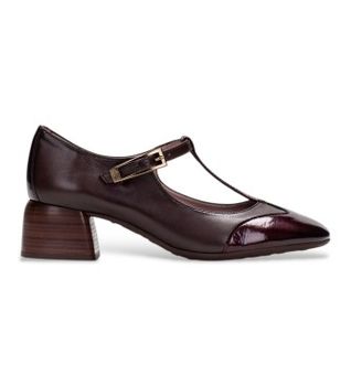 Hispanitas para mujer. BHI265094 Zapatos de Piel Varsovia burdeos (39), 1 a 3cm, Hebilla, Casual, Granate