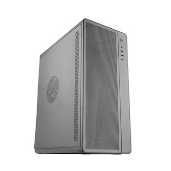 Tacens AERO, Caja PC ATX, Estructura Metálica Robusta con Rejilla Frontal, 1x Ventilador Trasero 120mm Ultrasilencioso, Soporte hasta 3X Ventiladores Frontales, Semitorre Gaming, USB 3.0, Caja PC