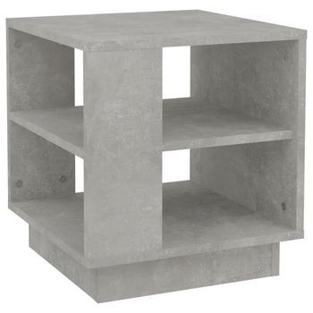 Mesa De Centro，mesa Auxiliar，mesa De Café Madera Contrachapada Gris Hormigón 40x40x43 Cm