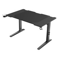 mesa gaming genesis 120cm acero y mdf altura regulable led paneles modulares