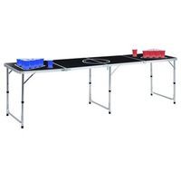mesa de beer pong plegable con tazas y bolas de 240 cm vidaxl