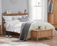 sadie oak double bed