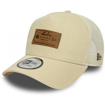 New-Era Gorra Denim leather patch trucker newera para hombre