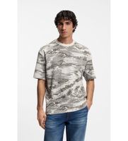 boss para hombre 50553159 camiseta wildnature beige m casual algodon manga corta