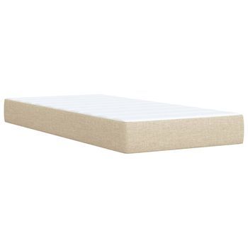 Colchón (tamaño 90x200 Cm, Tela Beige)