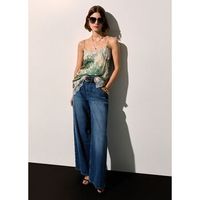 liu jo jeans jeans flare con cinturon para mujer