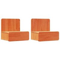 mesita de noche con cajon 2 pcs marron cera 44 x 325 x 40 cm vidaxl