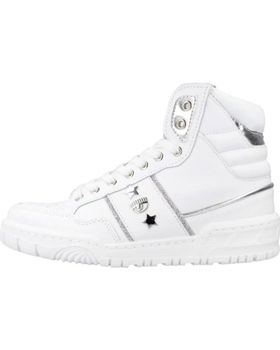 de CHIARA FERRAGNI SNE CF1 HIGH WHITE LEATH BLANCO