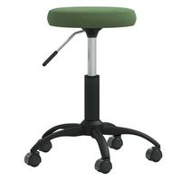 silla de oficina  silla de trabajo giratoria de terciopelo verde oscuro