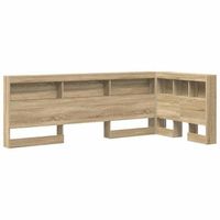 cabecera de almacenamiento con estante roble sonoma 75 cm