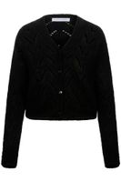 cardigan de mohair black l