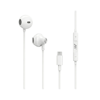 auriculares netway energy tipo c blanco