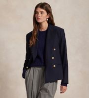 polo ralph lauren para mujer 211952571003 americana cropped cruzado marino 38 casual lana clasico