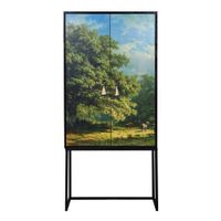 armario aparador 2 puertas mdf estampado bucolico bosque