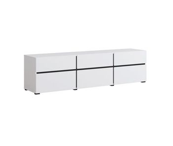 Mueble tv 3 puertas 180 cm lilia blanco