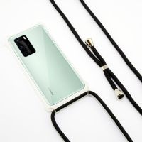ksix funda cordon negro tpu transparente para huawei p40 lite