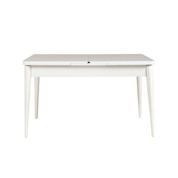 Set Mesa Comedor Extensible Y Sillas (4 Piezas) Vina 1048 Azul Oscuro Blanco