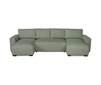 Sofá-cama chaise longue budwing jordan verde - 5 plazas - 317x157x91 cm