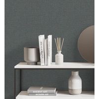 papel pintado vinilico efecto fibra vegetal de yute con textura en relieve - cairo 681178 de gaulan - rollo de 10 m x 106 m