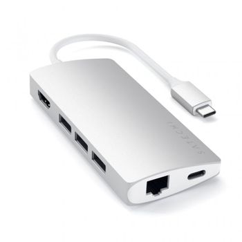 Satechi ST-TCMA2S Hub Adaptador USB-C Multipuertos Plata