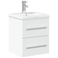 mueble de bano  armario de bano con lavabo integrado blanco