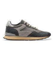 hoff para hombre 22602417 zapatillas de piel city retro gris 43 plano ante cordones casual