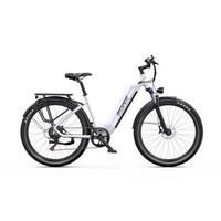 bicicleta electrica urbana onesport wt05 36 v 182 ah sensor de par 275 blanco