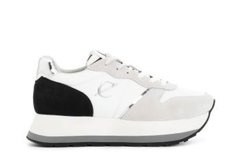 zapatillas deportivas de mujer en ante y tejido. multi zebra print