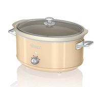 swan sf17031cneu retro olla coccion lenta 65l recipiente extraible antiadherente ceramica libre pfoa vintage 320 crema