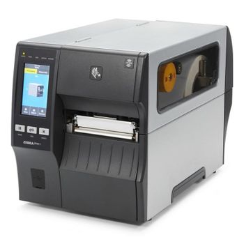 Impresora térmica directa y transferencia Zebra ZT411 con Ethernet y Bluetooth, pantalla táctil