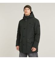 g-star para hombre d26402-d908-995 parka vodan forrada gris oscuro s casual poliester reciclado sostenible