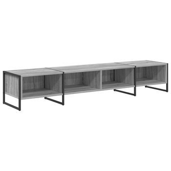 Gabinete De Tv 170.5 X 36 X 30.5 Cm Gris Sonoma Vidaxl