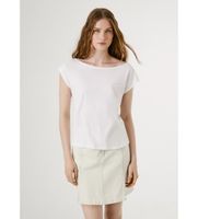 pepe jeans para mujer pl506117 camiseta alice blanco m casual algodon manga corta