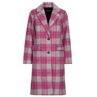 desigual abrigo pinkcheck para mujer