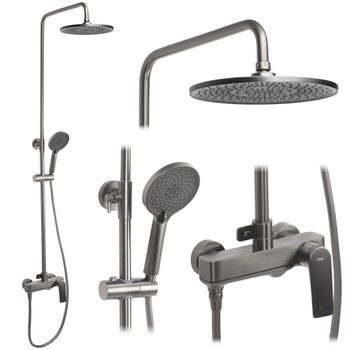Conjunto De Ducha Rea Avalon Titanium