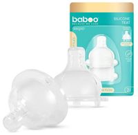 baboo tetina silicona anticolico cuello ancho liquidos espesos 6m 2 uds