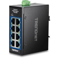 switch no gestionado 8 puertos gigabit ethernet montaje dinparede 16gbps ip30 dc 96-60v