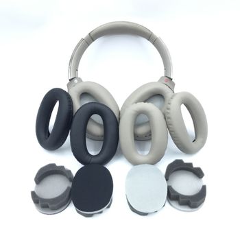 Almohadillas de Repuesto para Auriculares SONY MDR-1000X WH-1000XM2, Fundas de Esponja, Orejeras de Cuero
