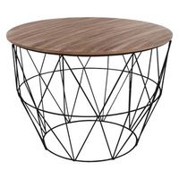mesa de centro atomic negra h56cm - atmosphera createur dinterieur